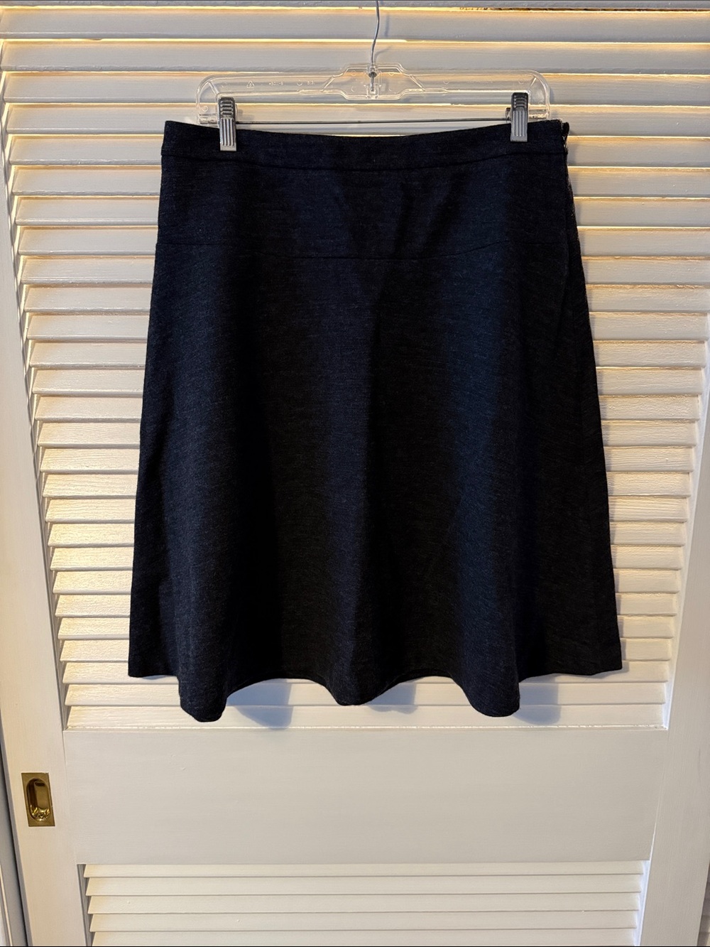 Classic Charcoal Gray A-Line Women's Skirt